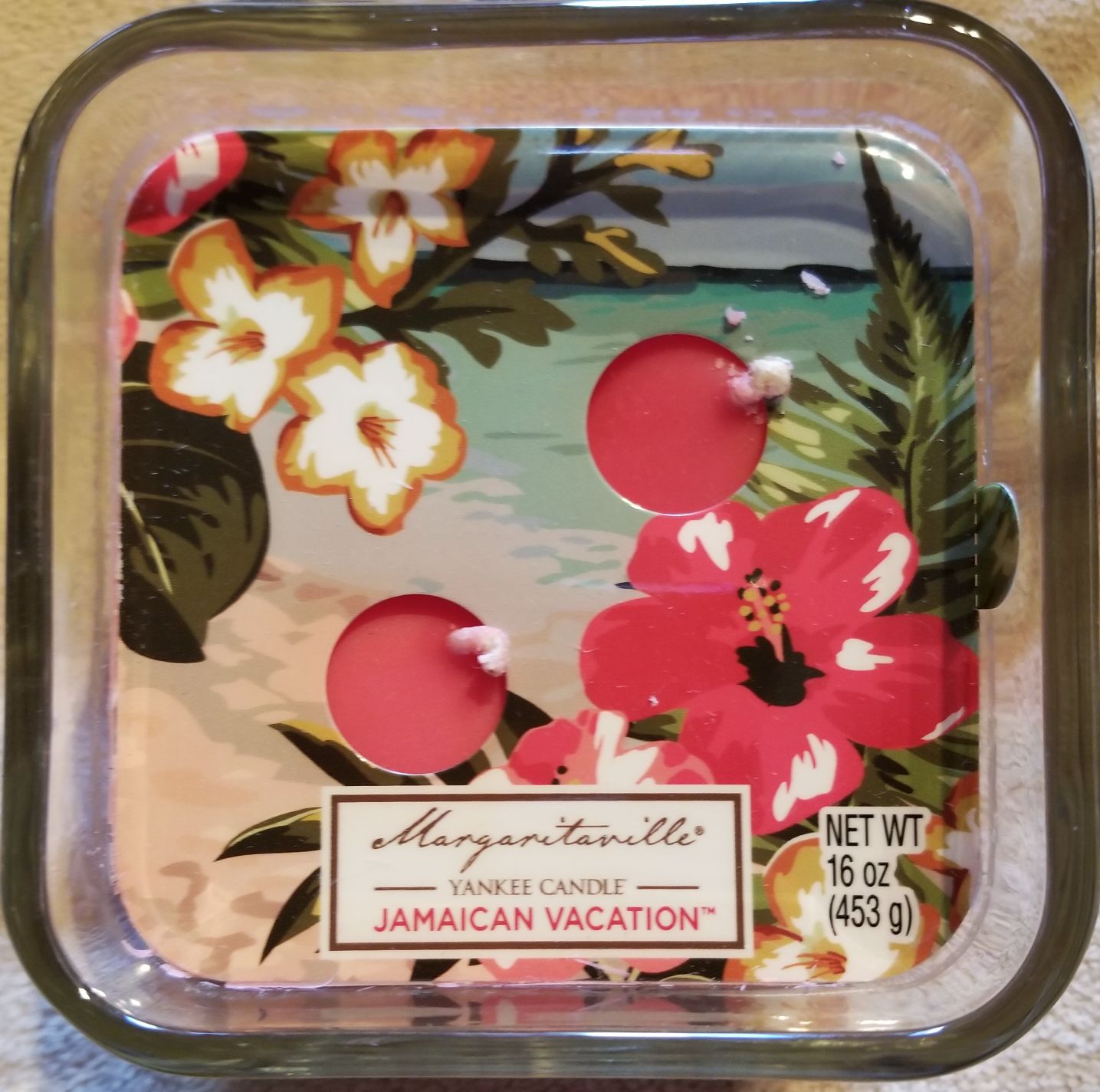 CANDLE: Cinco de Mayo Yankee Margaritaville Jamaican Vacation Glass 2016 - Yankee Candle (Cinco de Mayo Candle) action figure collectible - Main Image 2