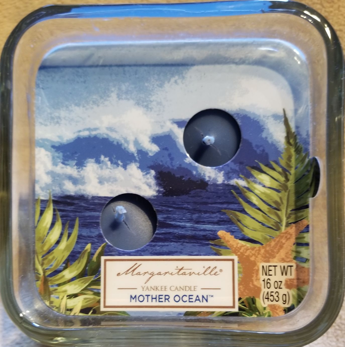 CANDLE: Cinco de Mayo Yankee Margaritaville Mother Ocean Glass 2016 - Yankee Candle (Cinco de Mayo Candle) action figure collectible - Main Image 2