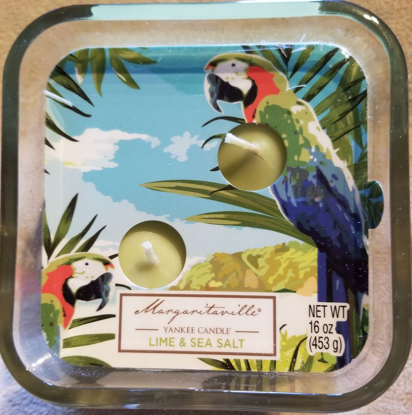 CANDLE: Cinco de Mayo Yankee Margaritaville Lime & Sea Salt Glass 2016 - Yankee Candle (Cinco de Mayo Candle) action figure collectible - Main Image 2