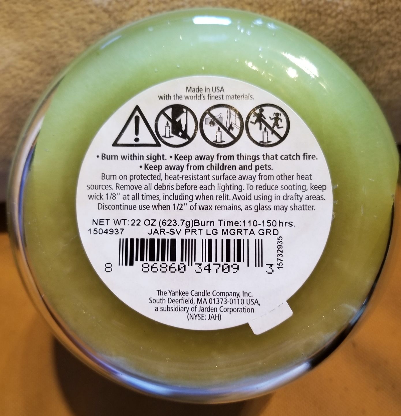 CANDLE: Cinco de Mayo Yankee Margarita Grande 2015 - Yankee Candle (Cinco de Mayo Candle) action figure collectible - Main Image 2