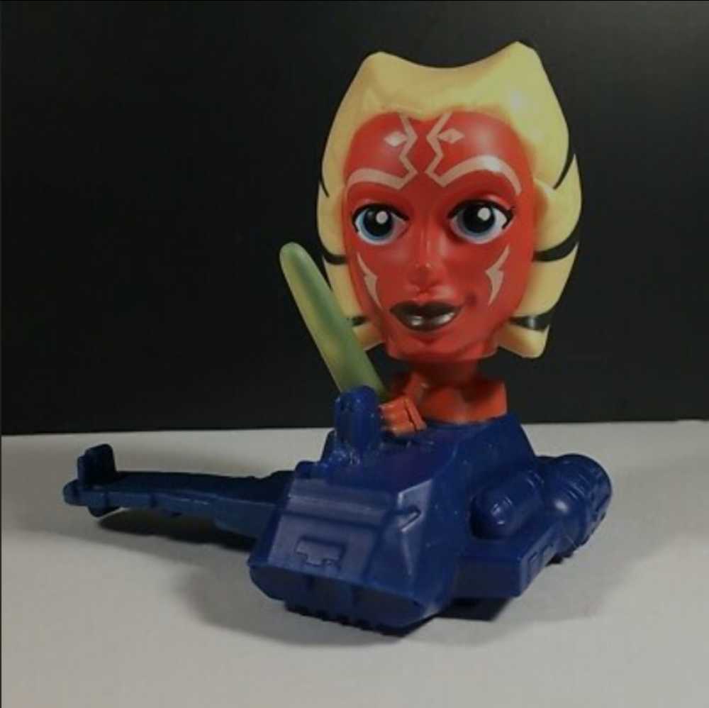 McDonald’s Happy Meal Toys : Star Wars 2008 Boblehead Ahsoka Tano TCW - Mcdonald’s (Star Wars The Clone Wars Animated series) action figure collectible - Main Image 3