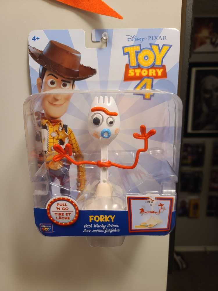 Toy Story 4 Forky Pull n Go Wacky Action - Think Way (Toy Story 4) action figure collectible [Barcode 064442644727] - Main Image 3