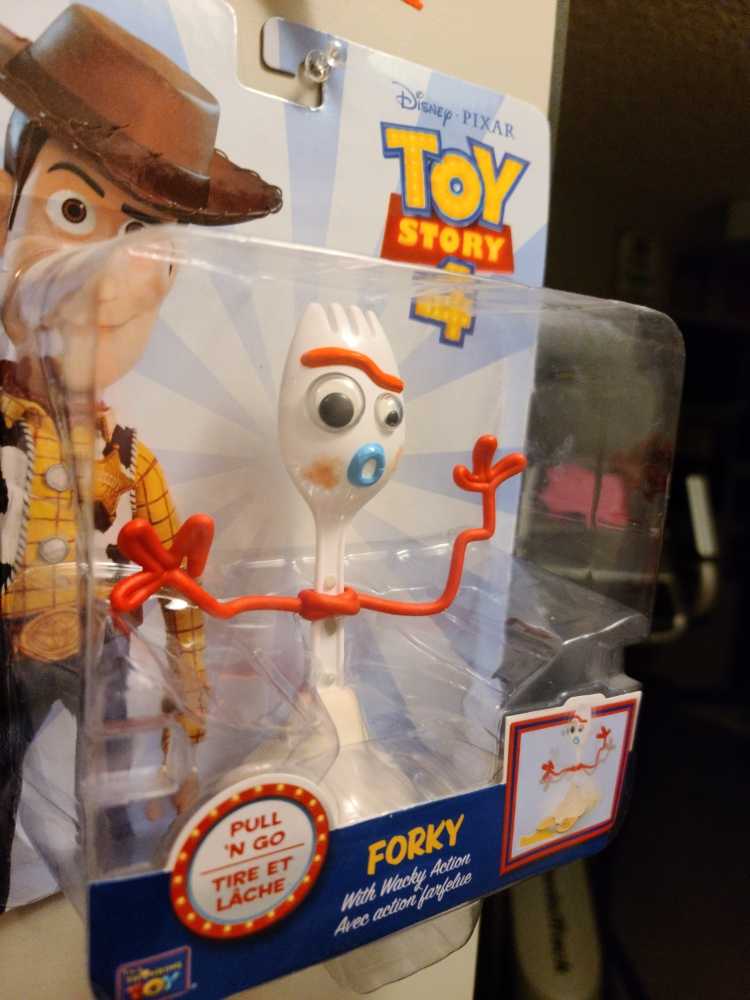 Toy Story 4 Forky Pull n Go Wacky Action - Think Way (Toy Story 4) action figure collectible [Barcode 064442644727] - Main Image 4