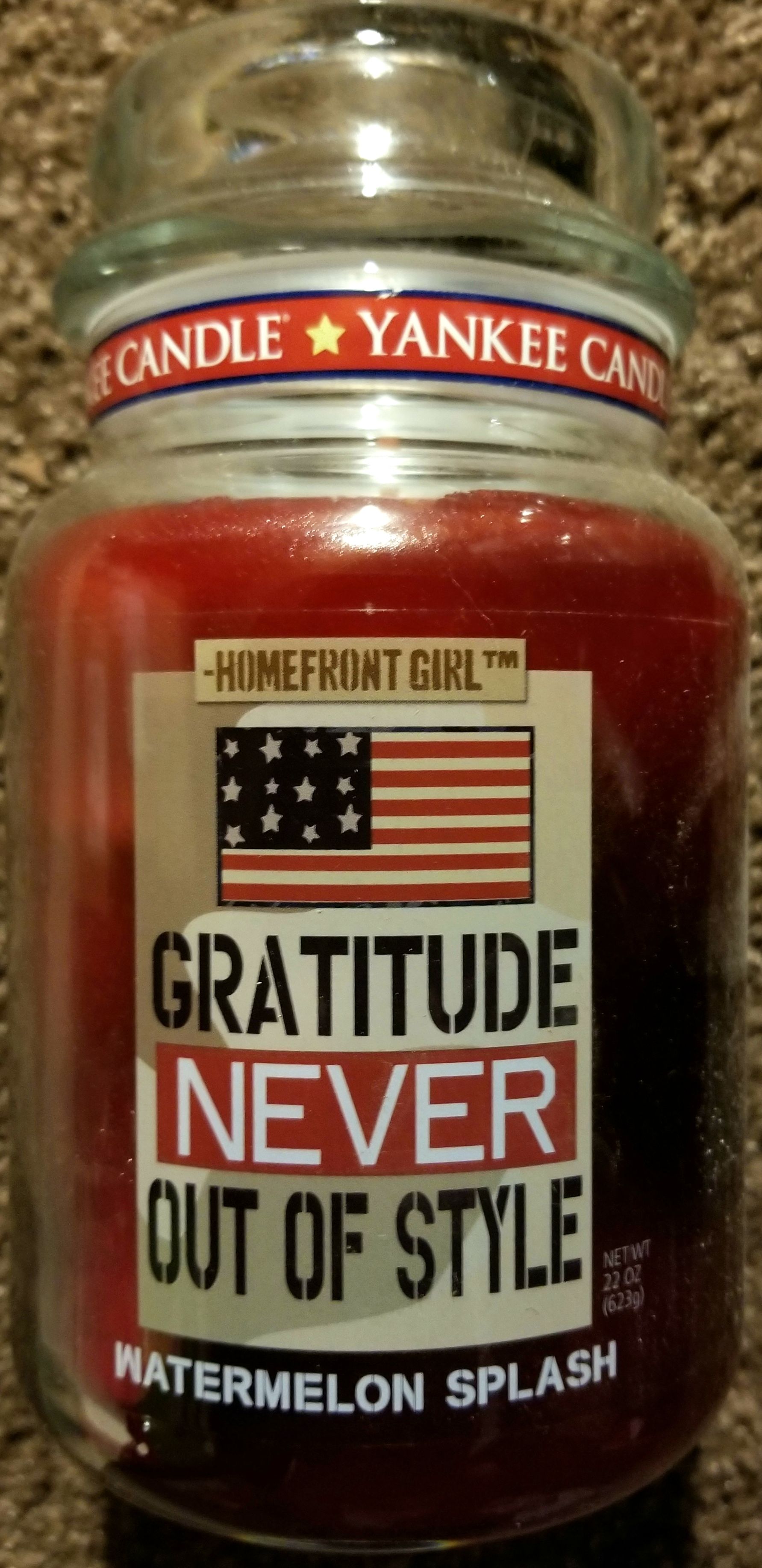 CANDLE: USA Military Yankee Homefront Girl Watermelon Splash 2015 - Yankee Candle (USA Candles) action figure collectible - Main Image 1