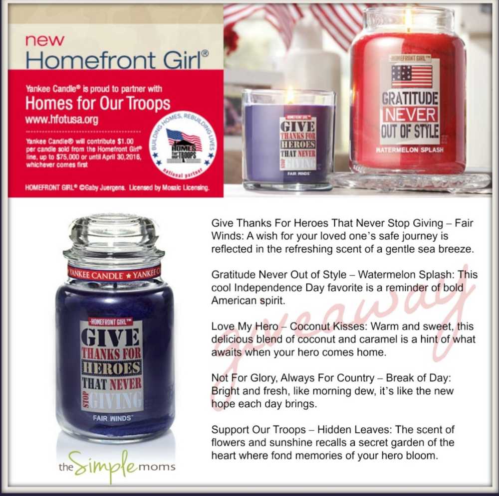 CANDLE: USA Military Yankee Homefront Girl Hidden Leaves 2015 - Yankee Candle (USA Candles) action figure collectible - Main Image 3