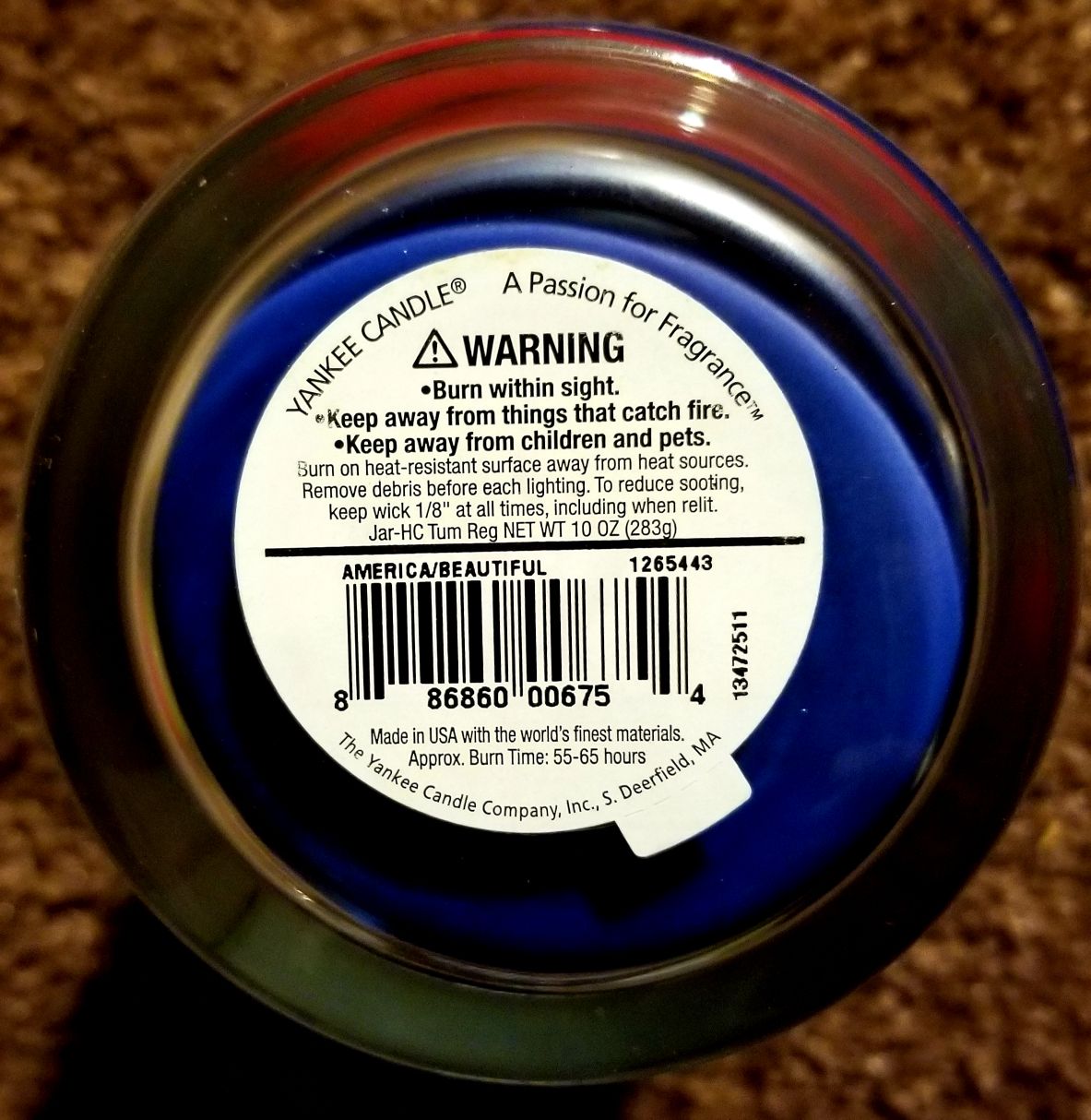 CANDLE: USA Patriotic Yankee America the Beautiful trio 2013 - Yankee Candle (USA Candles) action figure collectible - Main Image 2