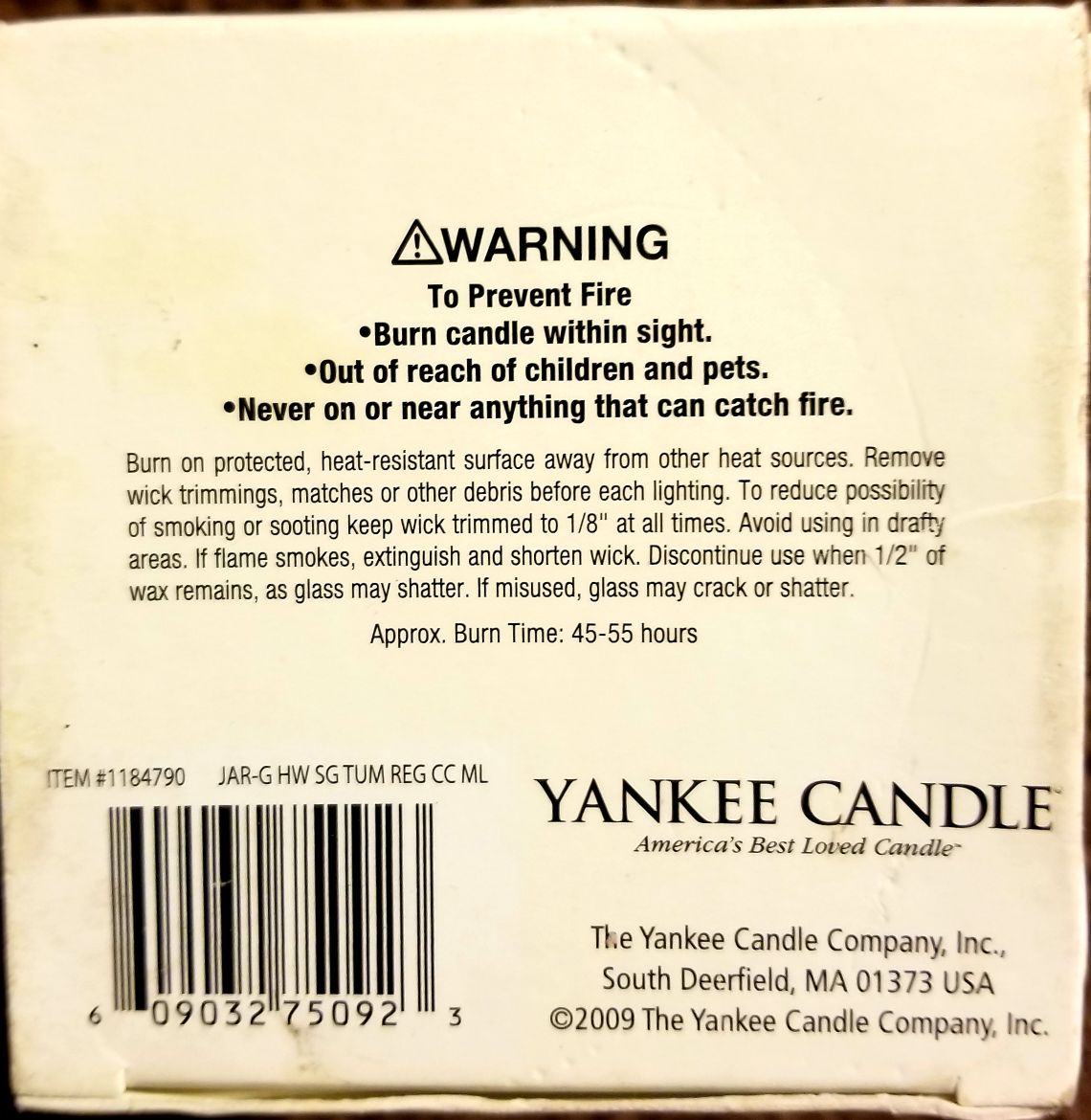 CANDLE: USA Military Yankee Boxed Clean Cotton Mitary Edition 2009 - Yankee Candle (USA Candles) action figure collectible - Main Image 2