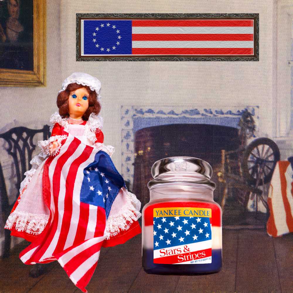 CANDLE: USA Patriotic Yankee Stars & Stripes Medium Trio - Yankee Candle (USA Candles) action figure collectible - Main Image 4