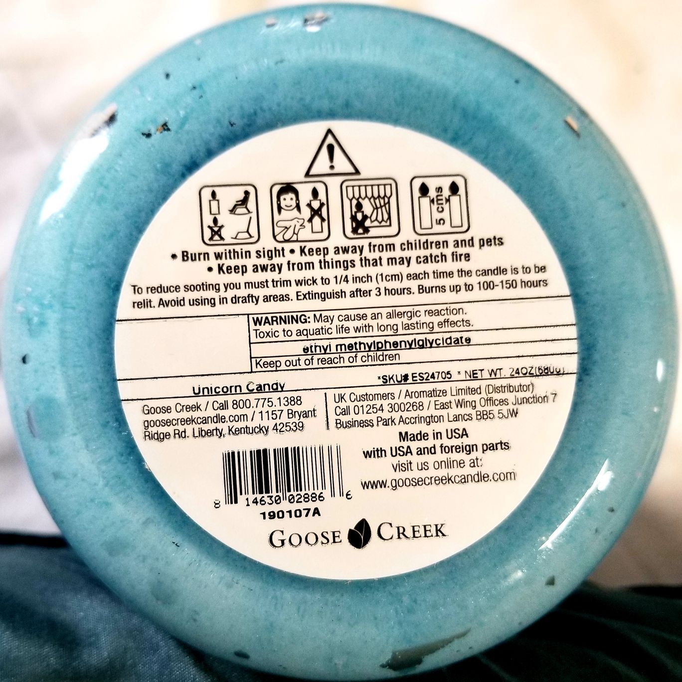 CANDLE: Enchanted Goose Creek Candle Unicorn Candy 2019 - Goose Creek Candle (Enchanted Candles) action figure collectible - Main Image 2