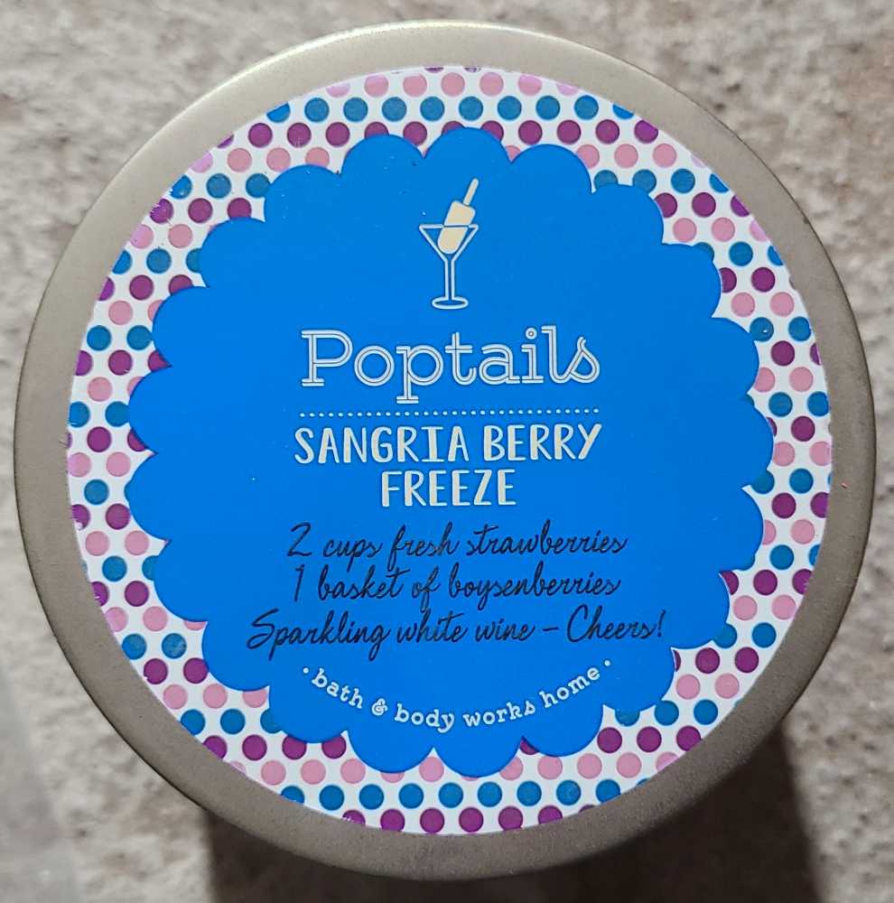 CANDLE: Wine Bath and Body Works Sangria Berry Freeze 2015 - Bath & Bodyworks Candle (Wine & Sangria Candles) action figure collectible - Main Image 3