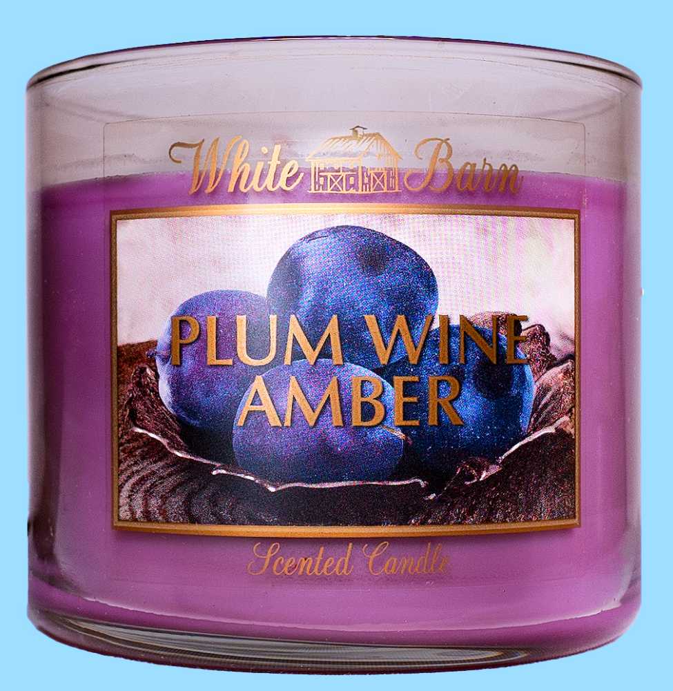 CANDLE: Wine Bath and Body Works Plum Wine Amber 2012 - Bath & Bodyworks Candle (Wine & Sangria Candles) action figure collectible - Main Image 3