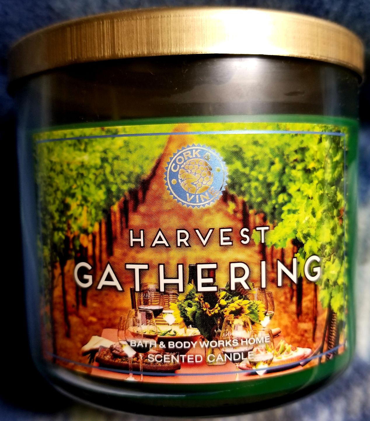 CANDLE: Wine Bath and Body Works Harvest Gathering (Wine & Cork) 2015 - Bath & Bodyworks Candle (Wine & Sangria Candles) action figure collectible - Main Image 2