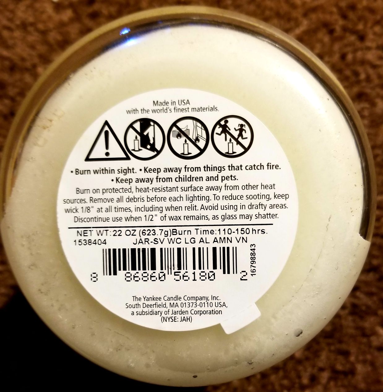 CANDLE: America Patriotic Yankee All American Vanilla - Yankee Candle (Patriotic Candles) action figure collectible - Main Image 2