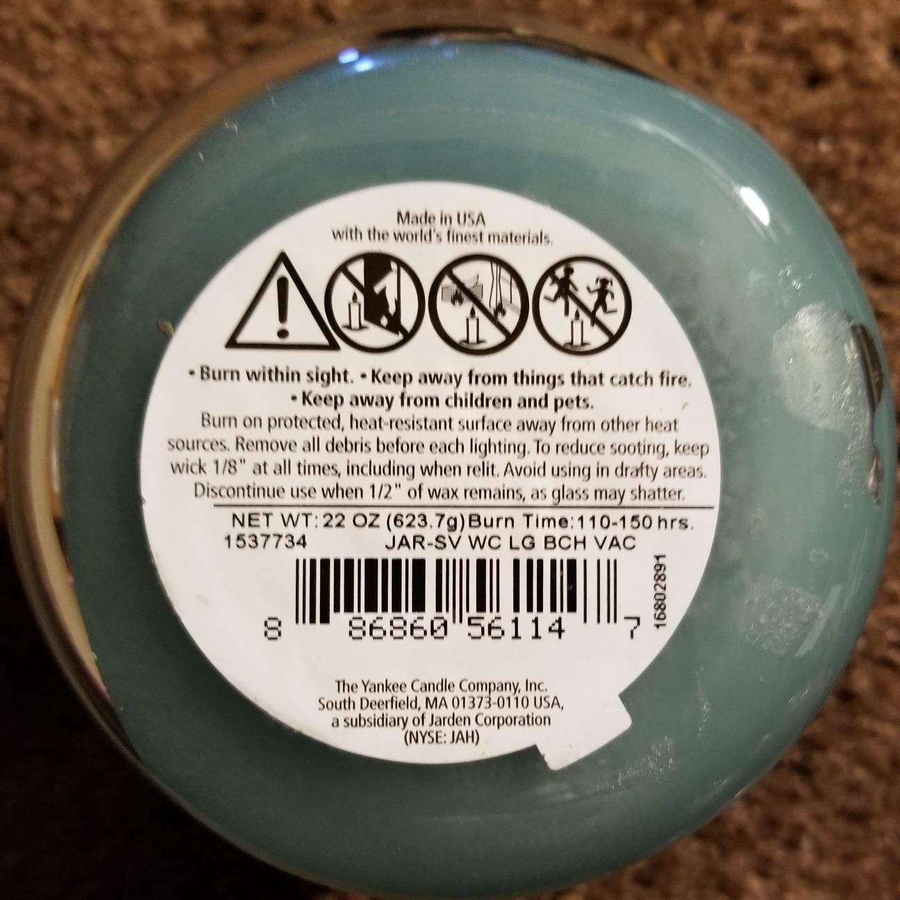 CANDLE: America Patriotic Yankee Beach Umbrella - Yankee Candle (Patriotic Candles) action figure collectible - Main Image 2