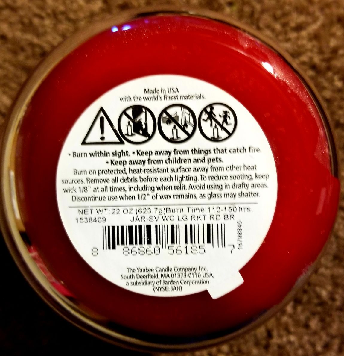 CANDLE: America Patriotic Yankee Rocket Red Berries - Yankee Candle (Patriotic Candles) action figure collectible - Main Image 2