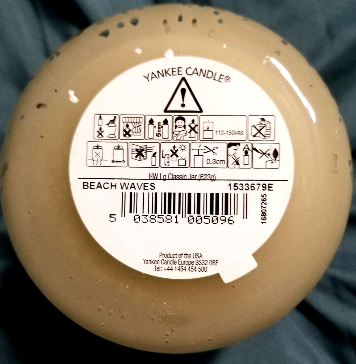 CANDLE: Summer Yankee Beach Waves 2016 - Yankee Candle (Summer Candles) action figure collectible [Barcode 5038581005096] - Main Image 2