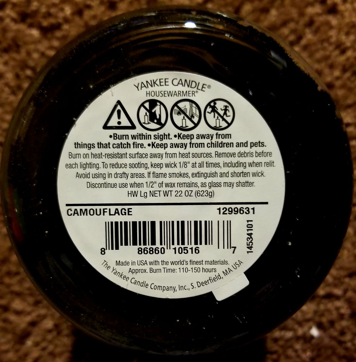 CANDLE: USA Military Yankee Camouflage 2014 - Yankee Candle (USA Candles) action figure collectible - Main Image 2