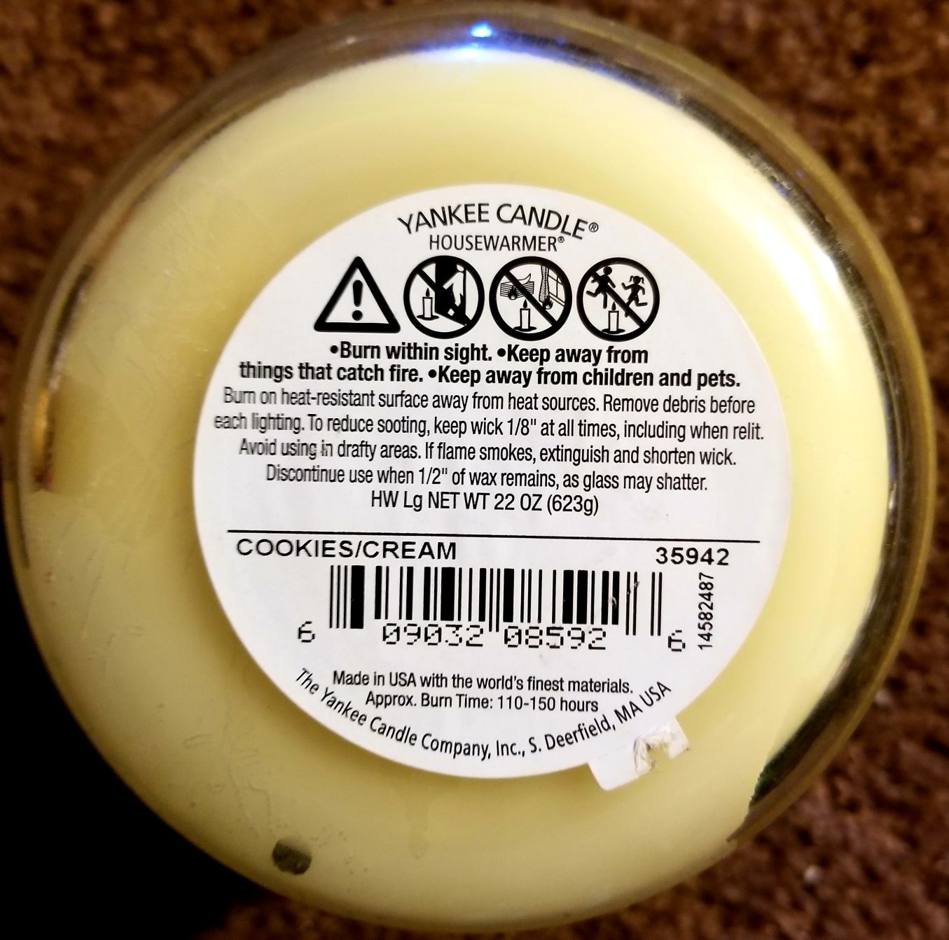 CANDLE: Summer Treats Yankee Cookies & Cream 2014 - Yankee Candle (Food Candles) action figure collectible - Main Image 2