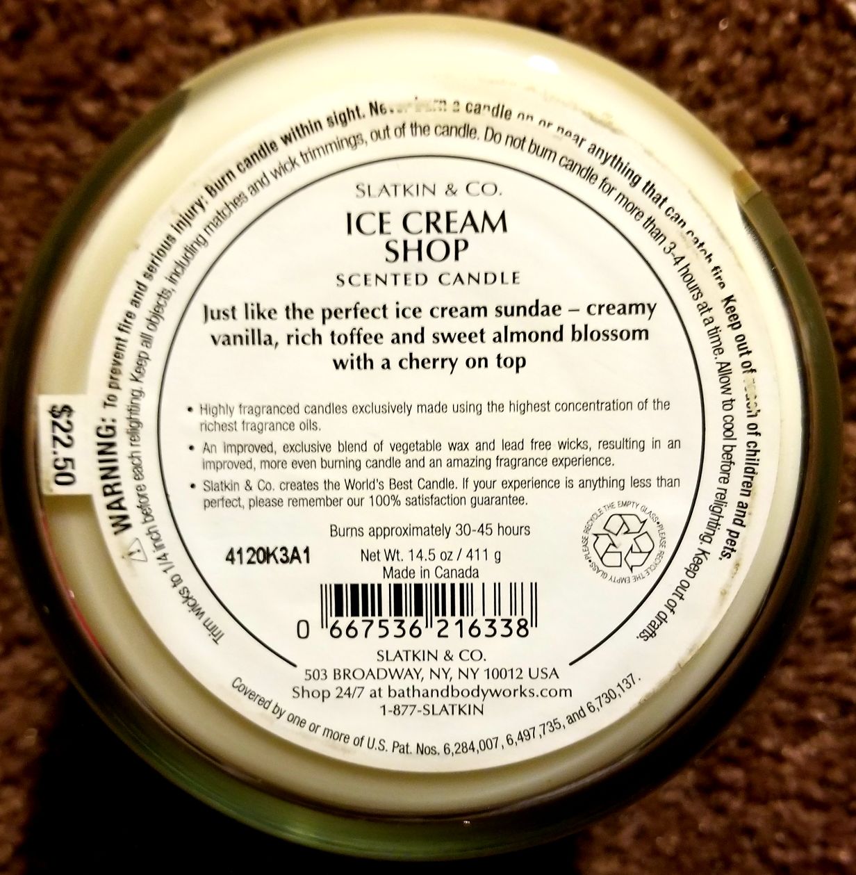 CANDLE: Summer Treats Bath & Bodyworks Ice Cream Shop 2012 - Bath & Bodyworks Candle (Summer Candles) action figure collectible - Main Image 2