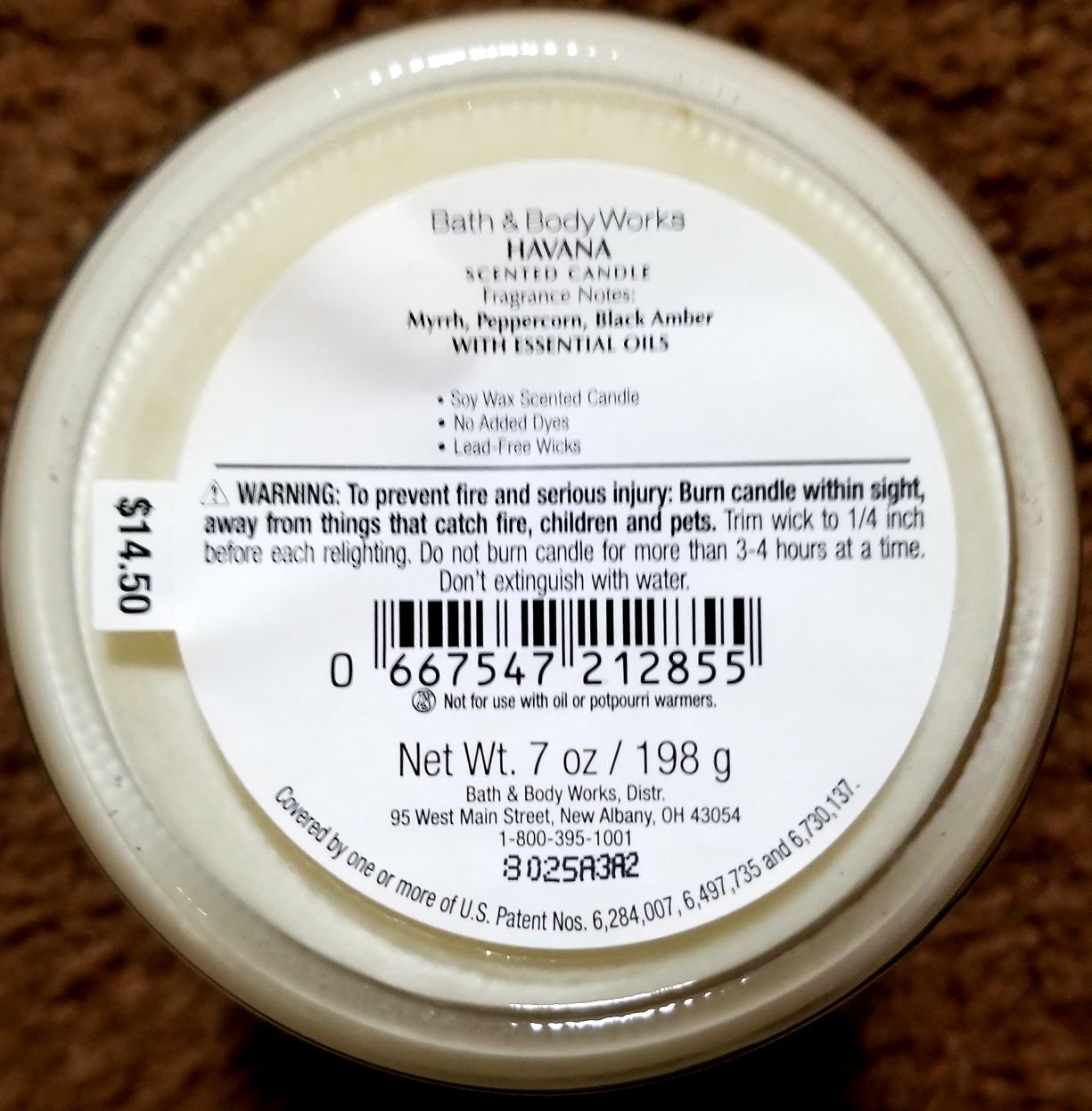 CANDLE: International Bath & Bodyworks Cuba Havana Single Wick Cuba 2018 - Bath & Bodyworks Candle (International Candles) action figure collectible [Barcode 667547212855] - Main Image 2