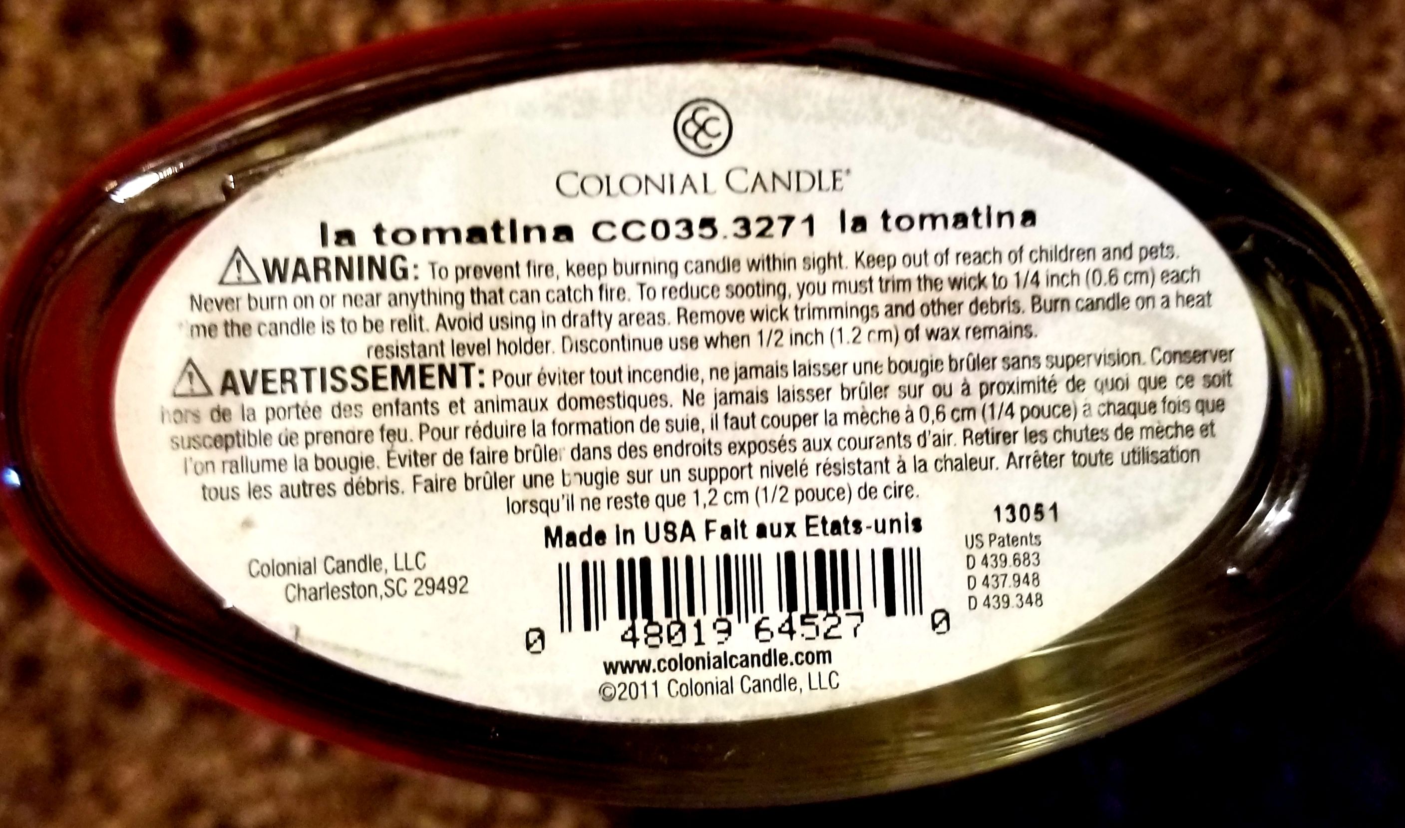 CANDLE: International Colonial Candle Barcelona La Tomatina Spain - Colonial Candle (International Candles) action figure collectible - Main Image 2