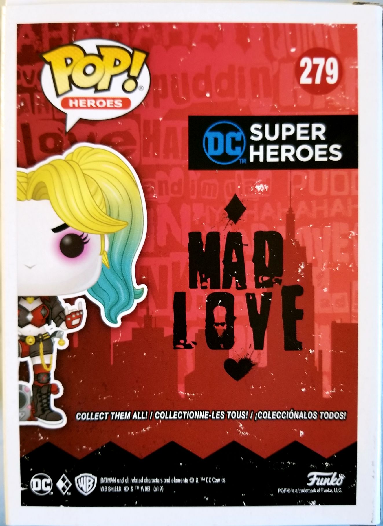 Funko Pop! DC Superheros: Mad Love Harley Quinn with Boombox - Funko (Batman Mad Love) action figure collectible [Barcode 0889698389761] - Main Image 2