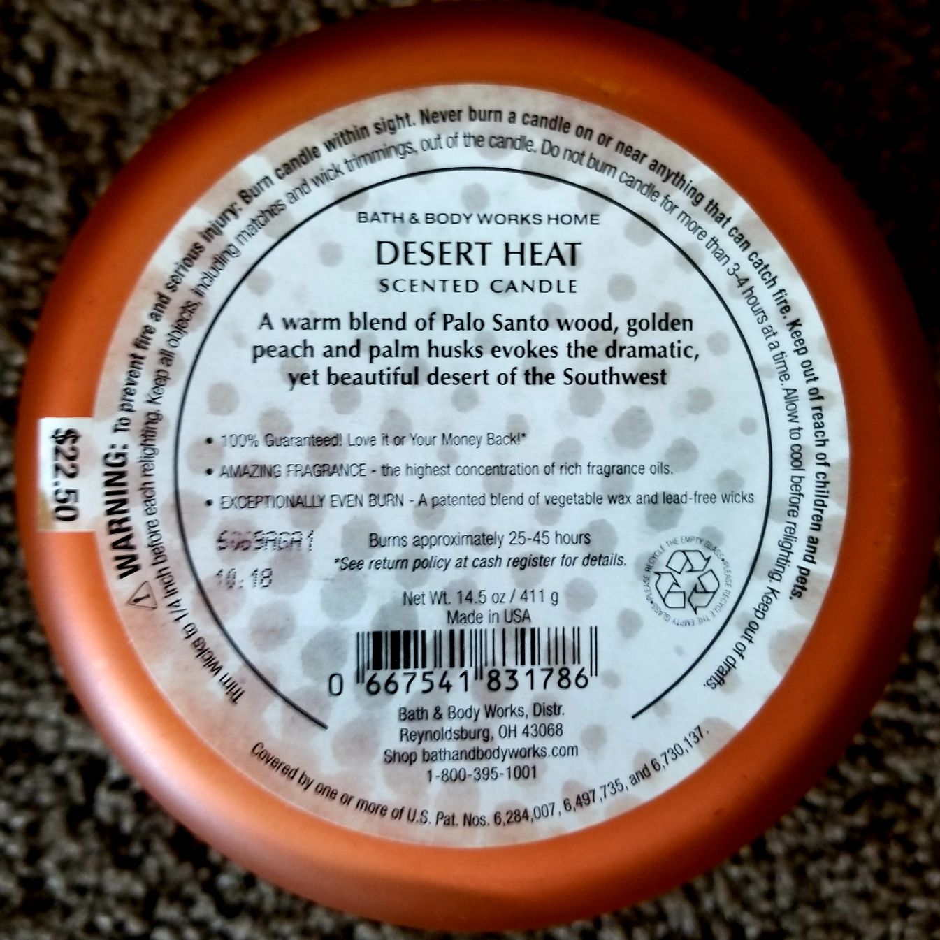 CANDLE: Desert Bath and Bodyworks Desert Heat 2016 - Bath & Bodyworks Candle (Desert Candles) action figure collectible - Main Image 2