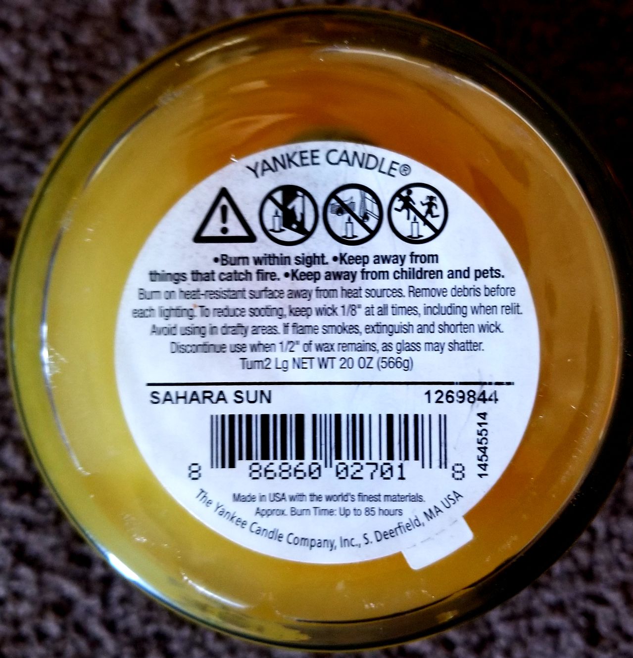 CANDLE: Desert Yankee Sahara Sun World Journeys 2014 - Yankee Candle (Desert Candles) action figure collectible - Main Image 2