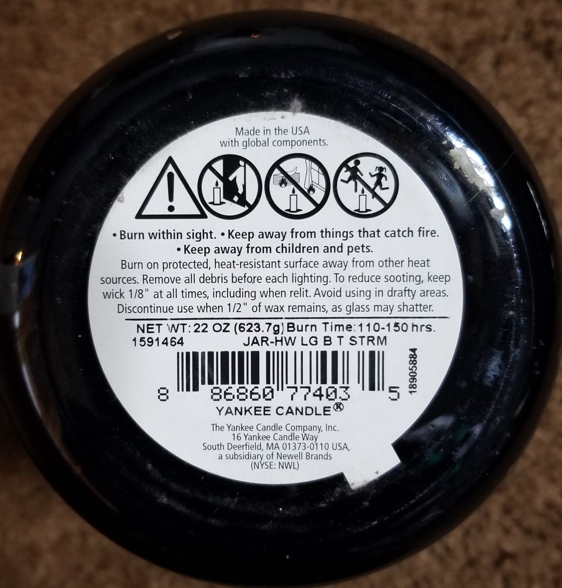 CANDLE: Autumn Yankee Blue Twilight Storm - Yankee Candle (Autumn Candles) action figure collectible - Main Image 2