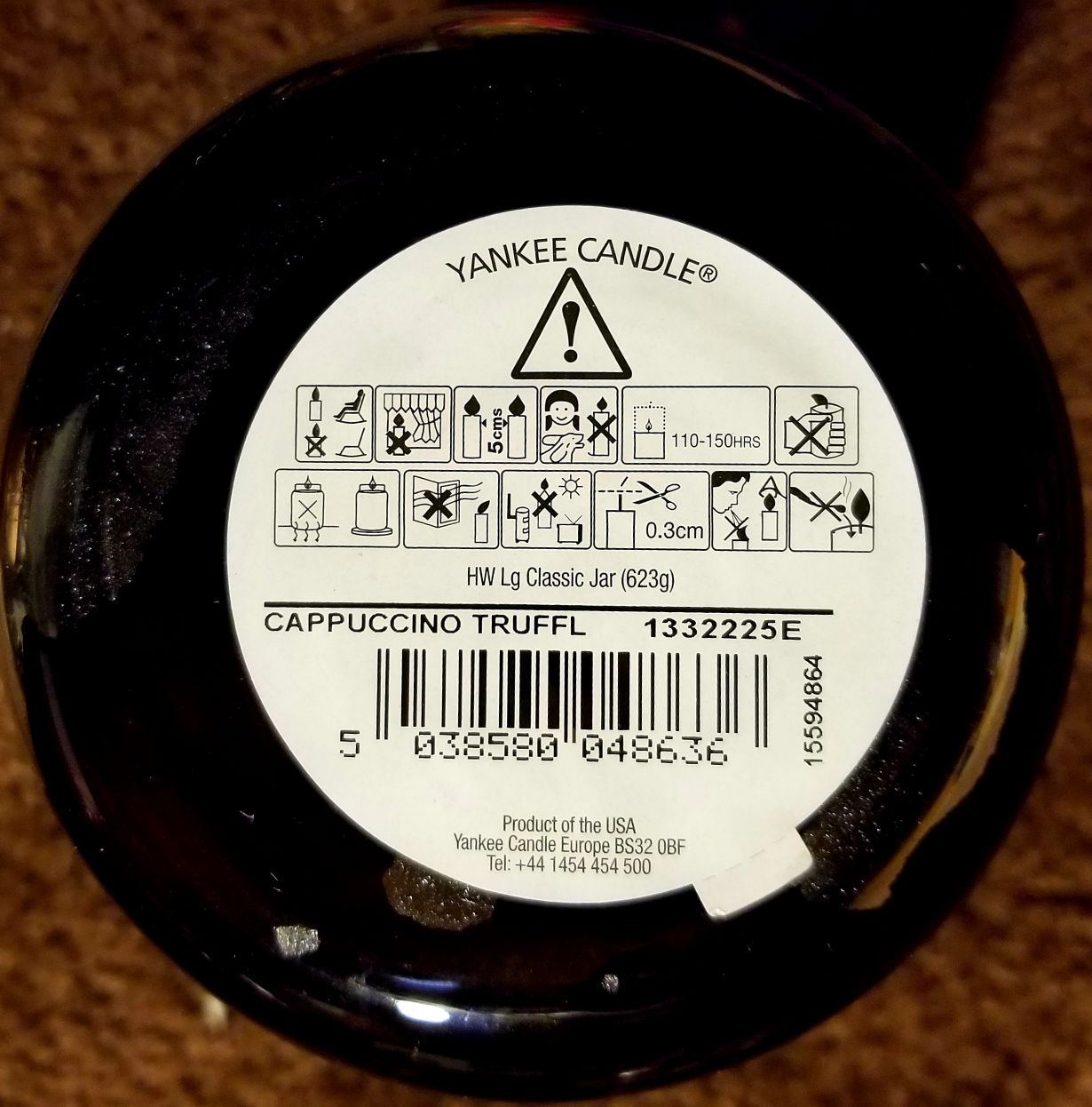 CANDLE: Cafe Culture Yankee Cappuccino Truffle 2015 - Yankee Candle (Bakery Candles) action figure collectible - Main Image 2