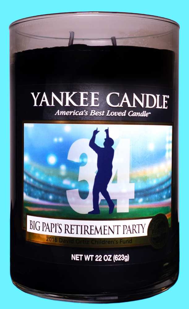 CANDLE: USA Patriotic Yankee  Big Pappi’s Retirement Party David Ortiz 2016 - Yankee Candle (Sports Candles) action figure collectible [Barcode 886860625856] - Main Image 3