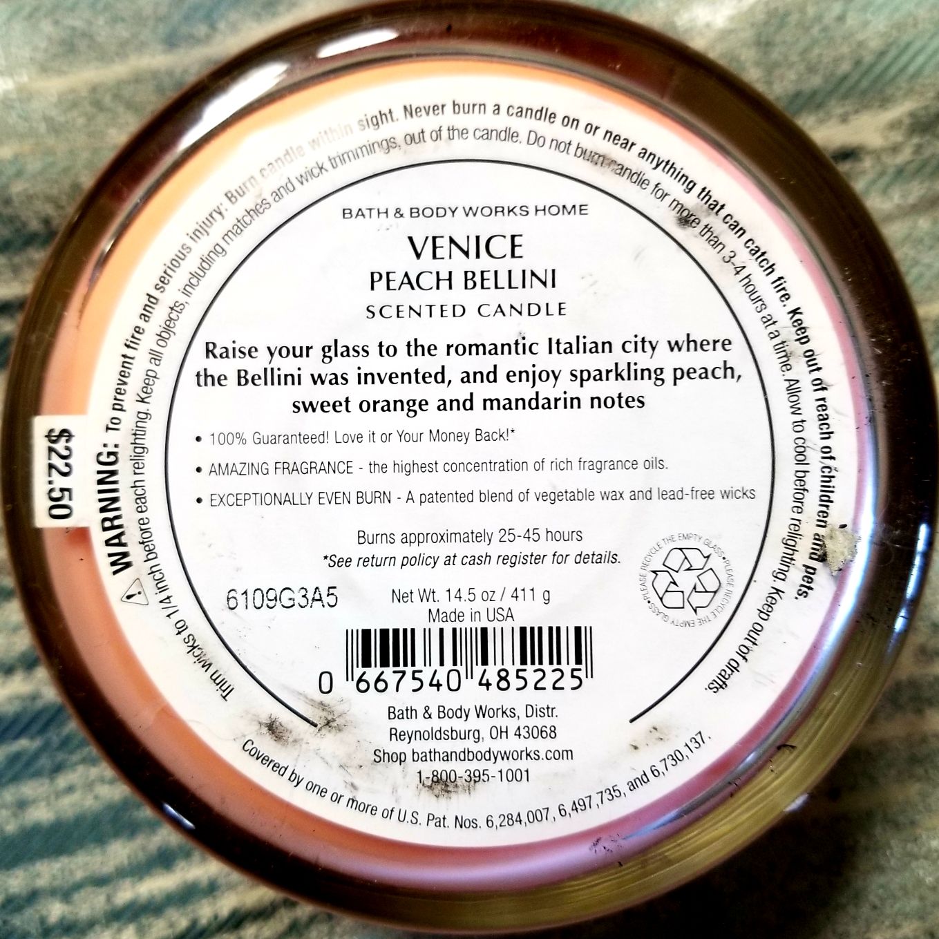 CANDLE: International Bath & Bodyworks Italy Venice 2016 - Bath & Bodyworks Candle (International Candles) action figure collectible [Barcode 667540485225] - Main Image 2