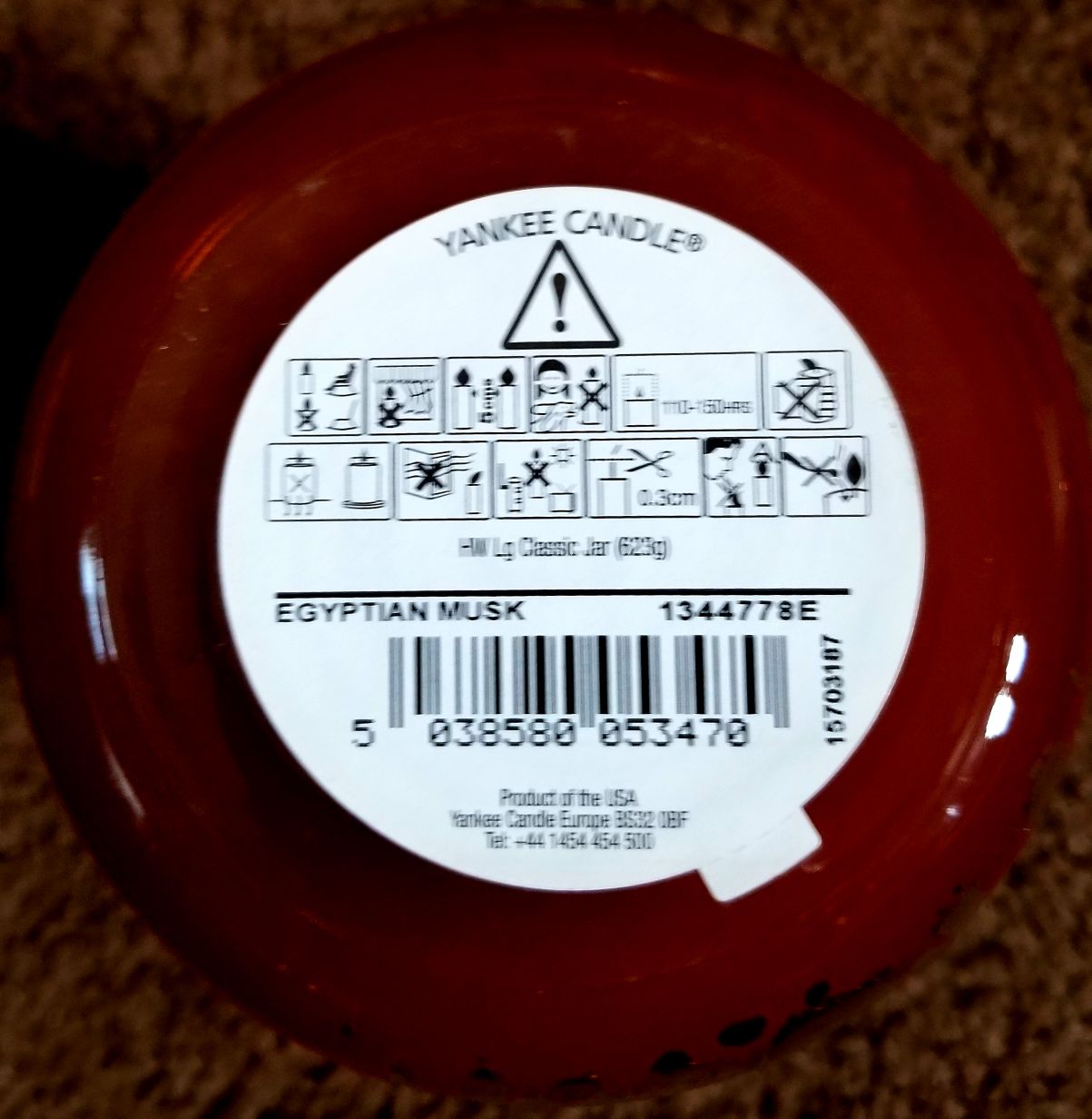 CANDLE: Out of Africa Yankee Egyptian Musk - Yankee Candle (Egyptian Candles) action figure collectible - Main Image 2