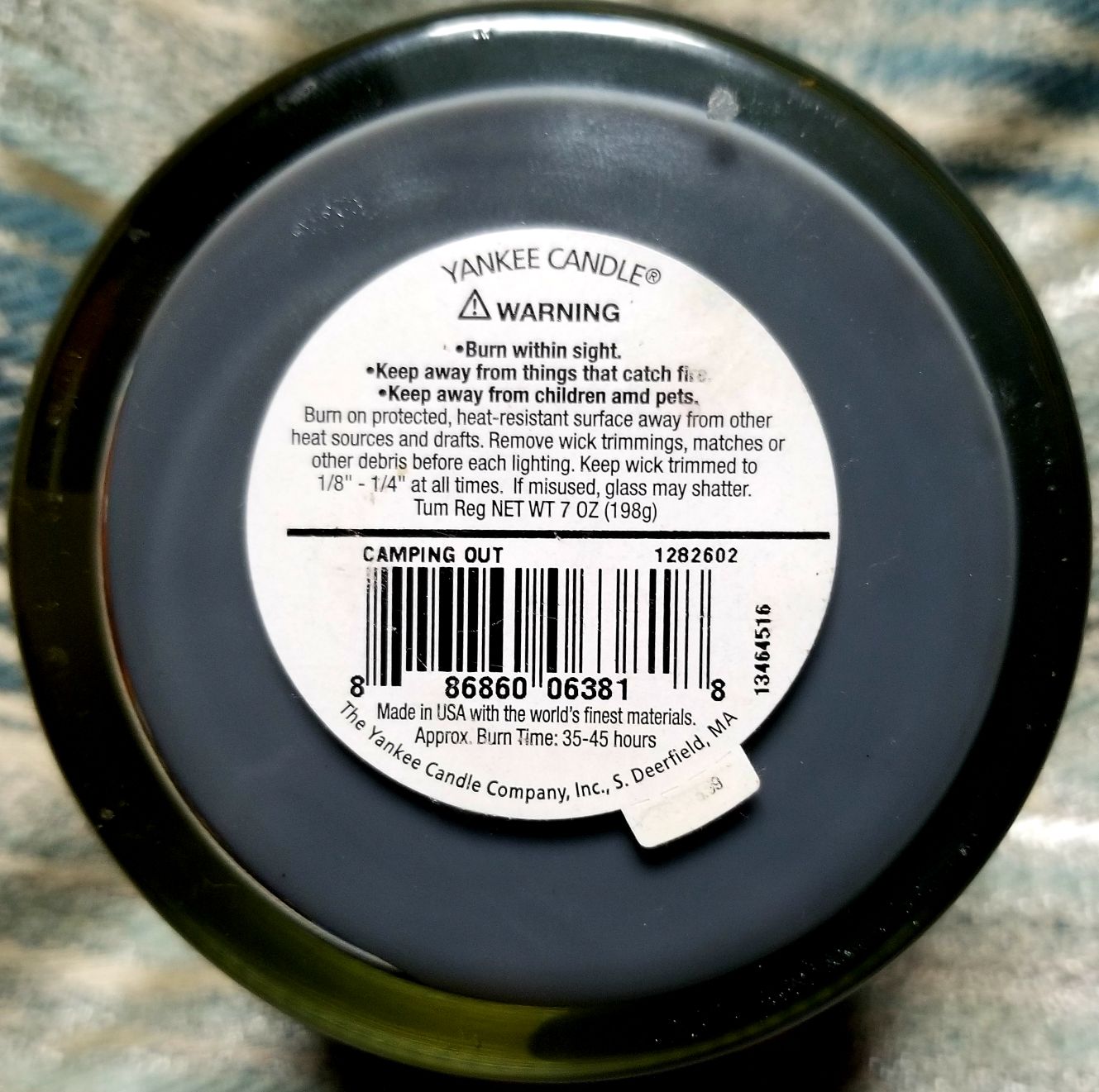 CANDLE: Camping Yankee Camping Out - Yankee Candle (Camping Candles) action figure collectible [Barcode 886860063818] - Main Image 2