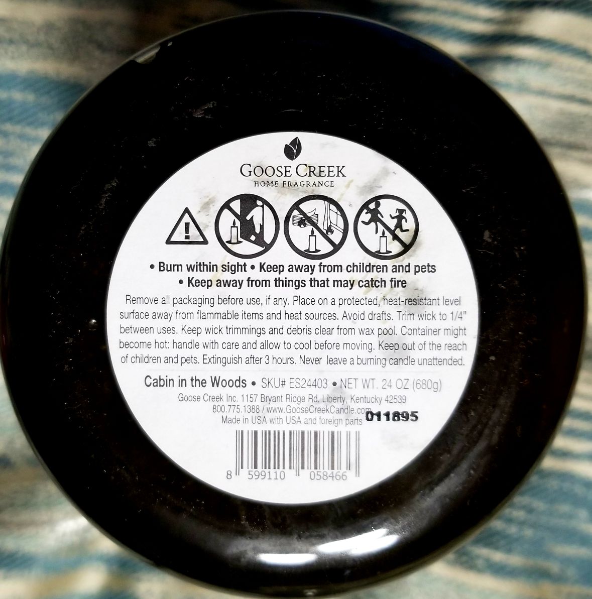 CANDLE: Camping Goose Creek Cabin in the Woods - Goose Creek Candle (Camping Candles) action figure collectible [Barcode 8599110058466] - Main Image 2