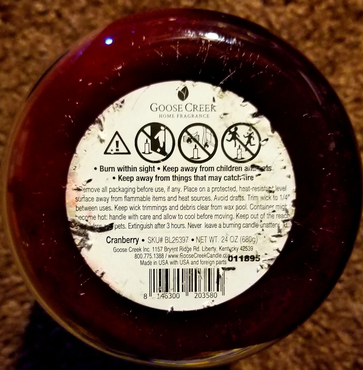 CANDLE: Camping Goose Creek Live Simply Covered Bridge - Goose Creek Candle (Camping Candles) action figure collectible - Main Image 2