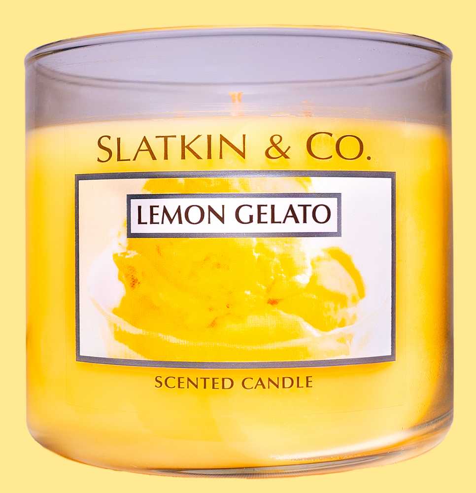 CANDLE: International Bath & Bodyworks Italy Lemon Gelato 2011 - Bath & Bodyworks Candle (International Candles) action figure collectible - Main Image 3
