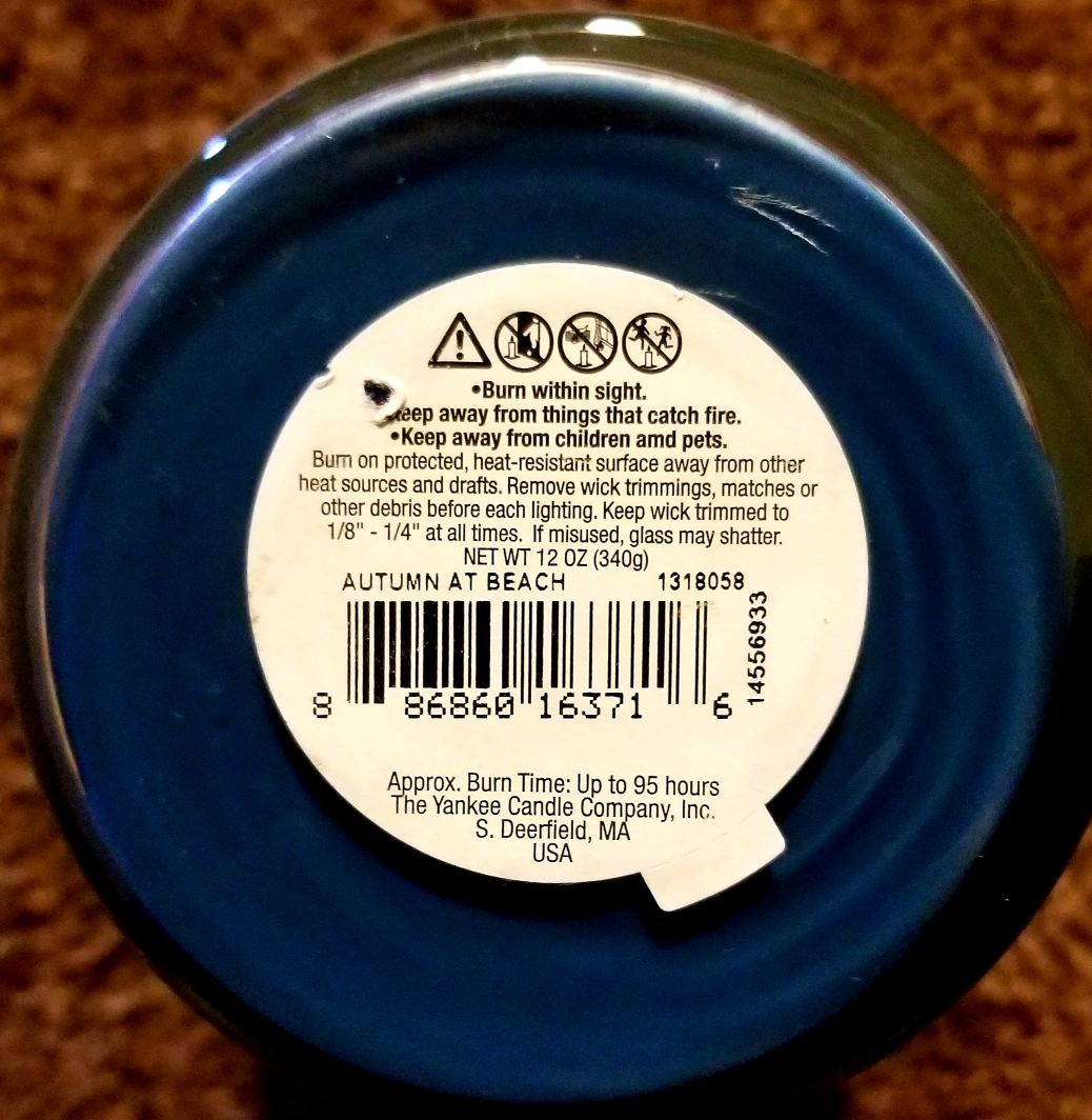 CANDLE: Autumn Yankee Autumn at the Beach - Yankee Candle (Autumn Candles) action figure collectible - Main Image 2