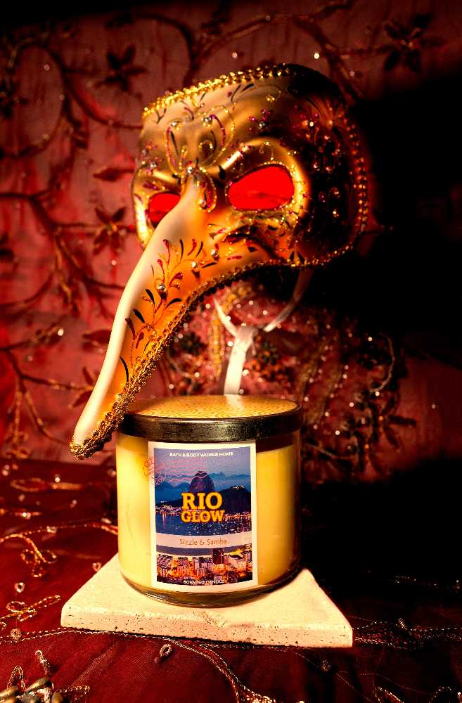 CANDLE: International Bath & Bodyworks Brazil Glow Sizzel & Samba 2015 - Bath & Bodyworks Candle (International Limited) action figure collectible - Main Image 3