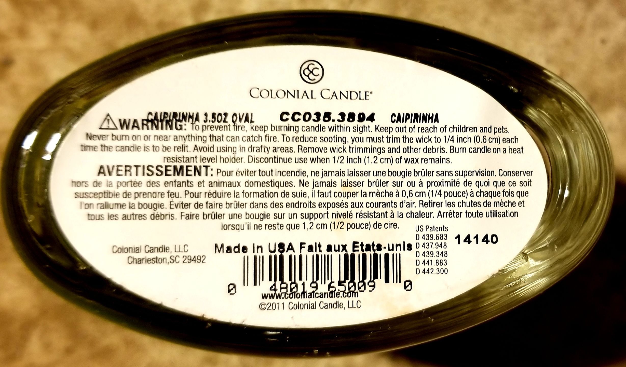 CANDLE: International Colonial Caipirinha Brazil - Colonial Candle (International Candles) action figure collectible - Main Image 2