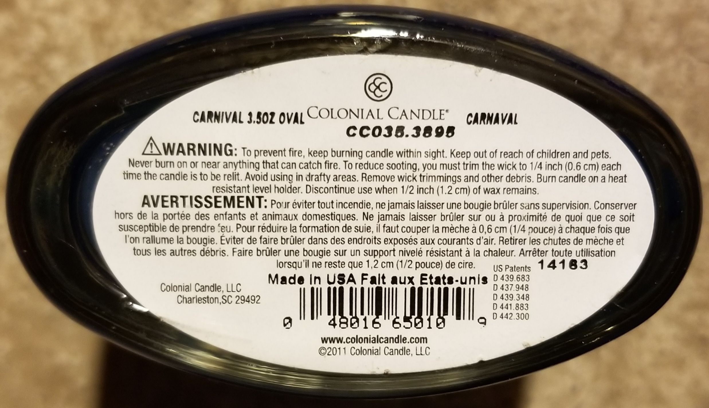 CANDLE: International Colonial Brazil Carnival 2014 - Colonial Candle (International Candles) action figure collectible - Main Image 2