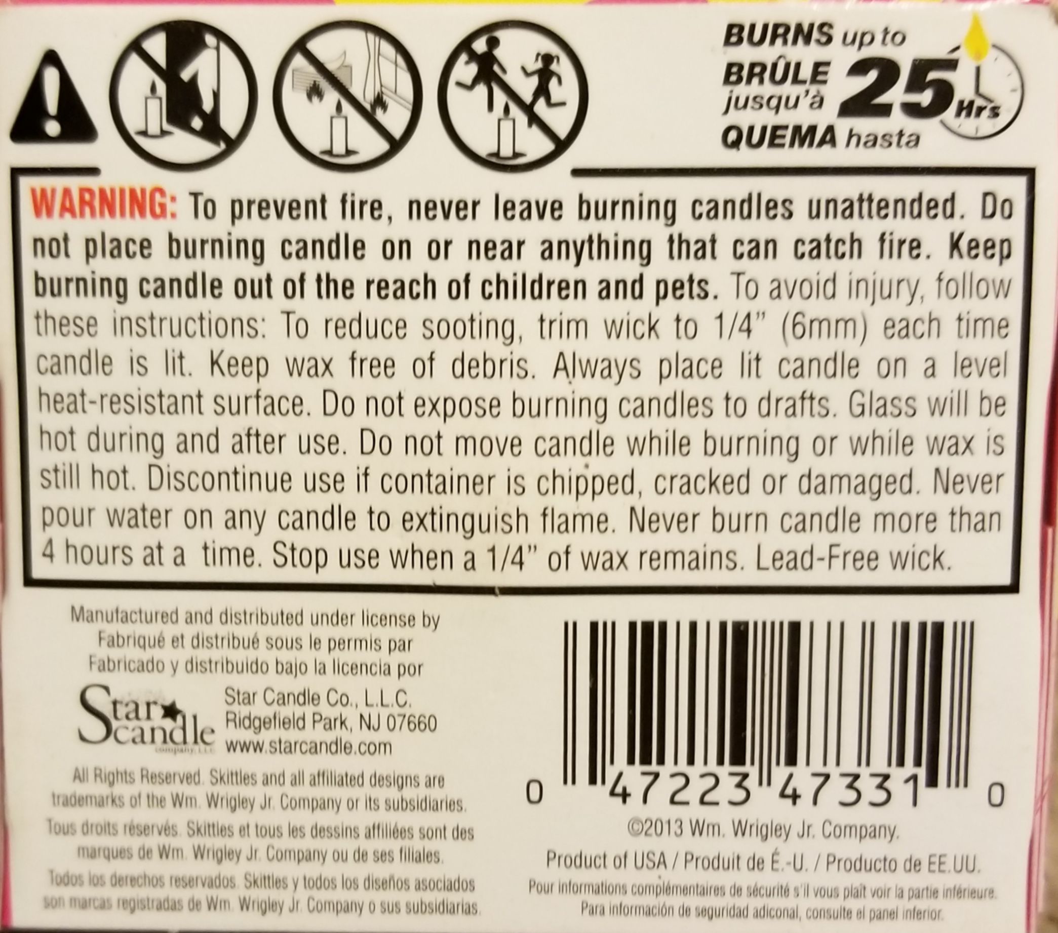 CANDLE: Candy Starburst boxed - Star Candle Company (Candy Candles) action figure collectible - Main Image 2