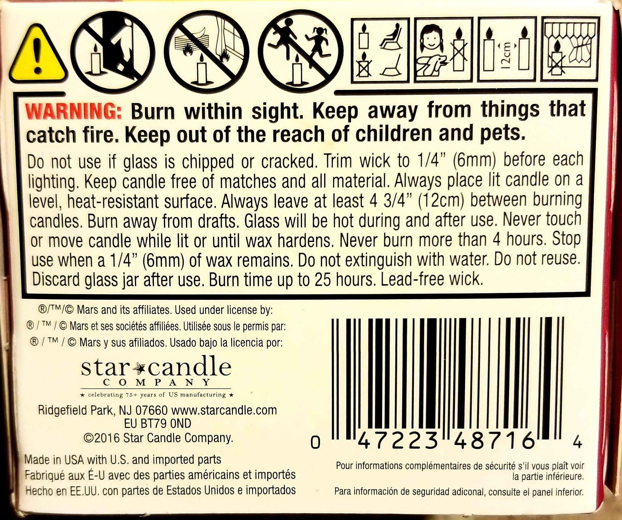 CANDLE: Candy Starburst boxed Raspberry Pomegranate - Star Candle Company (Candy Candles) action figure collectible - Main Image 2