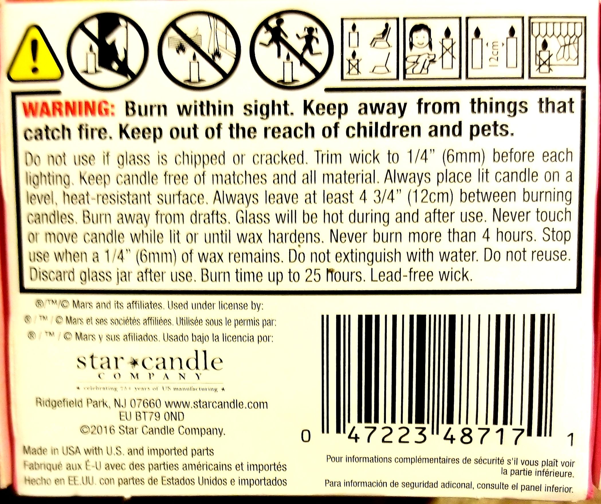 CANDLE: Candy Skittles boxed Strawberry Milkshake - Star Candle Company (Candy Candles) action figure collectible - Main Image 2