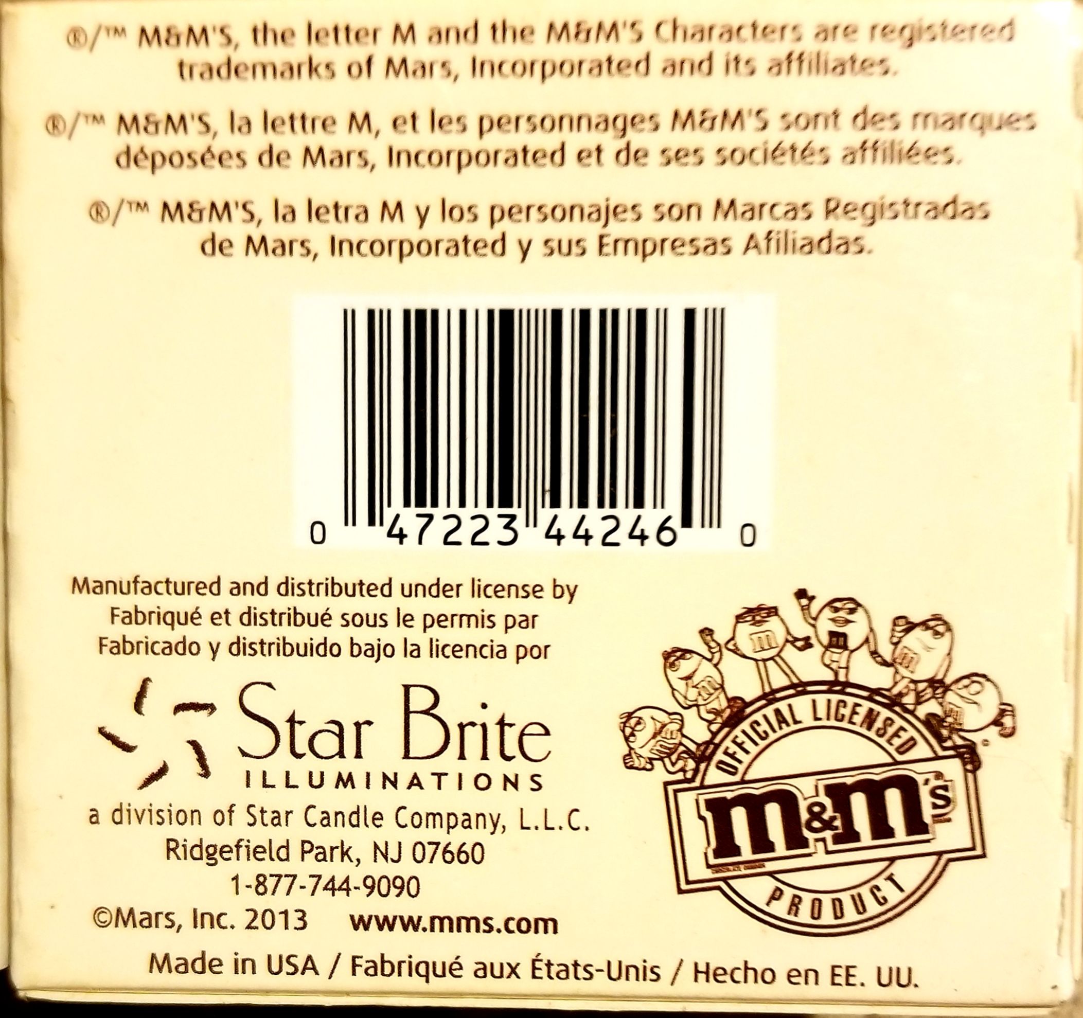 CANDLE: Candy M&M Vanilla Boxed White - Star Brite Candle Company (Candy Candles) action figure collectible - Main Image 2