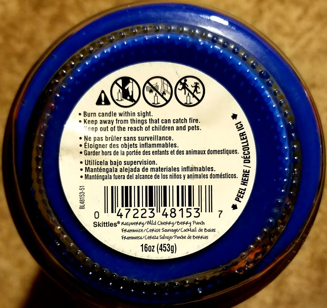 CANDLE: Candy Skittles Jar Triple Berry - Star Candle (Candy Candles) action figure collectible - Main Image 2