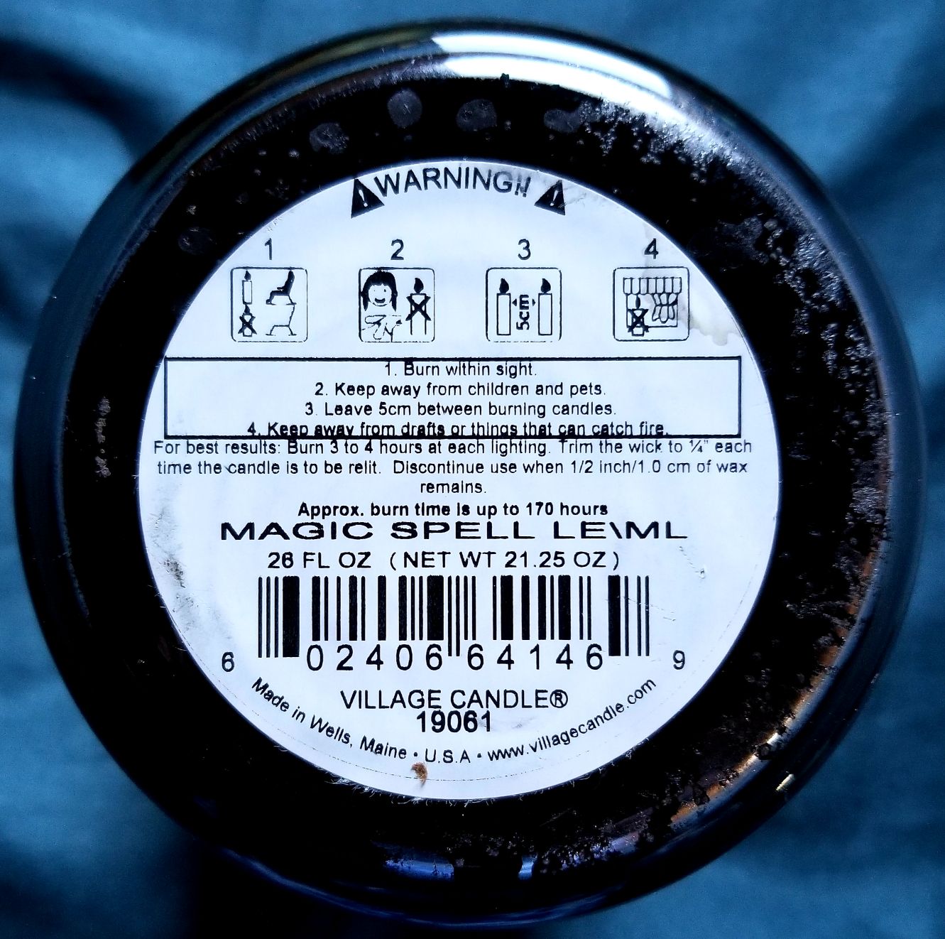 CANDLE: Enchanted Halloween Village Magic Spell 2019 - Village Candle (Halloween Candle) action figure collectible [Barcode 602406641469] - Main Image 2