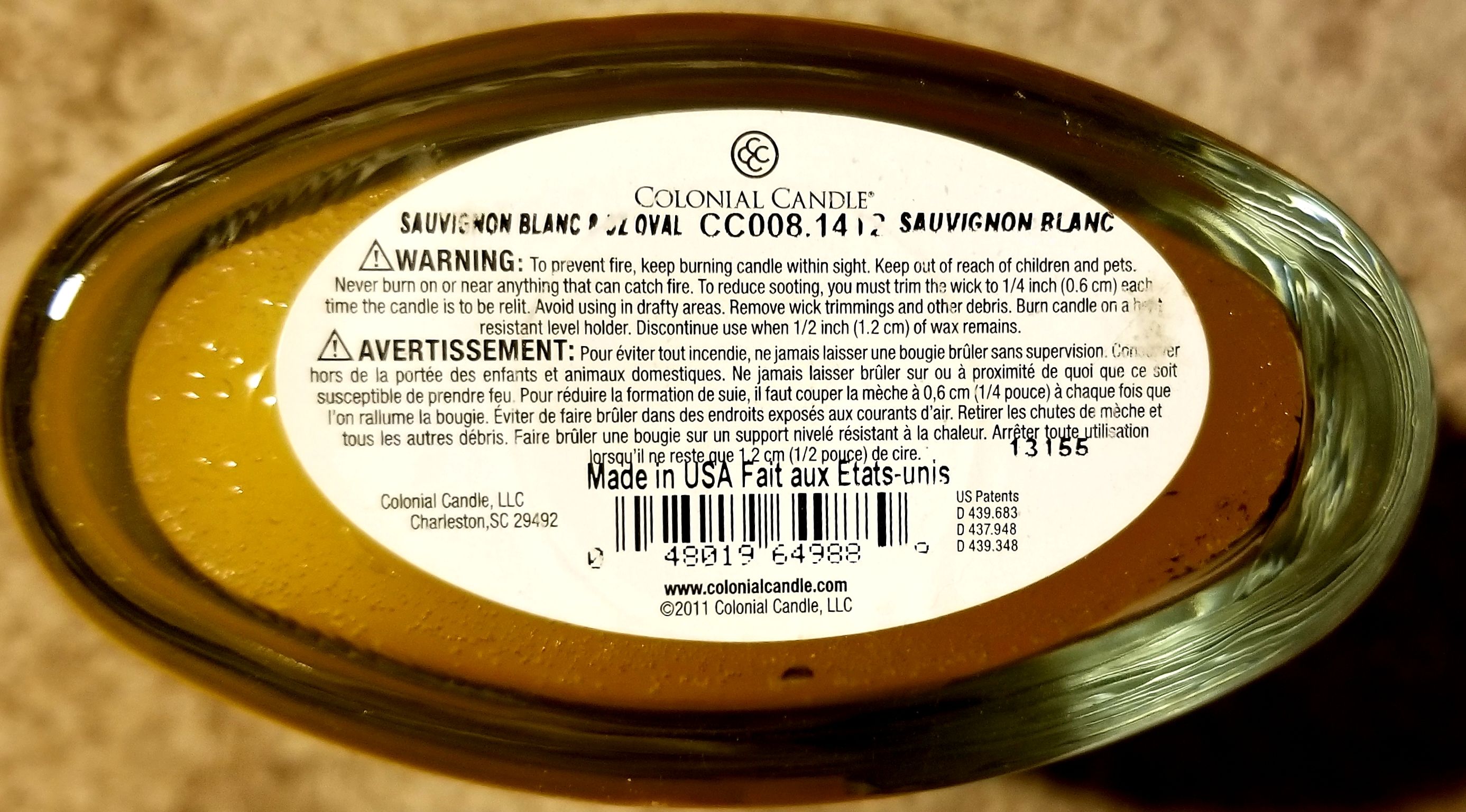 CANDLE: Wine Colonial Candle - Colonial Candle (Wine & Sangria Candles) action figure collectible - Main Image 2