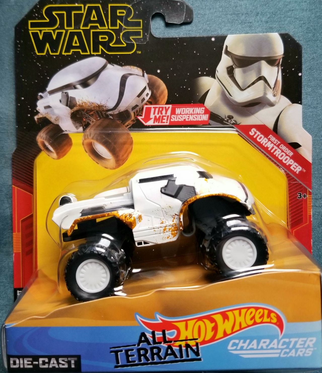 Hot Wheels Star Wars Vehicle General Grievous Wheel Bike White Card
