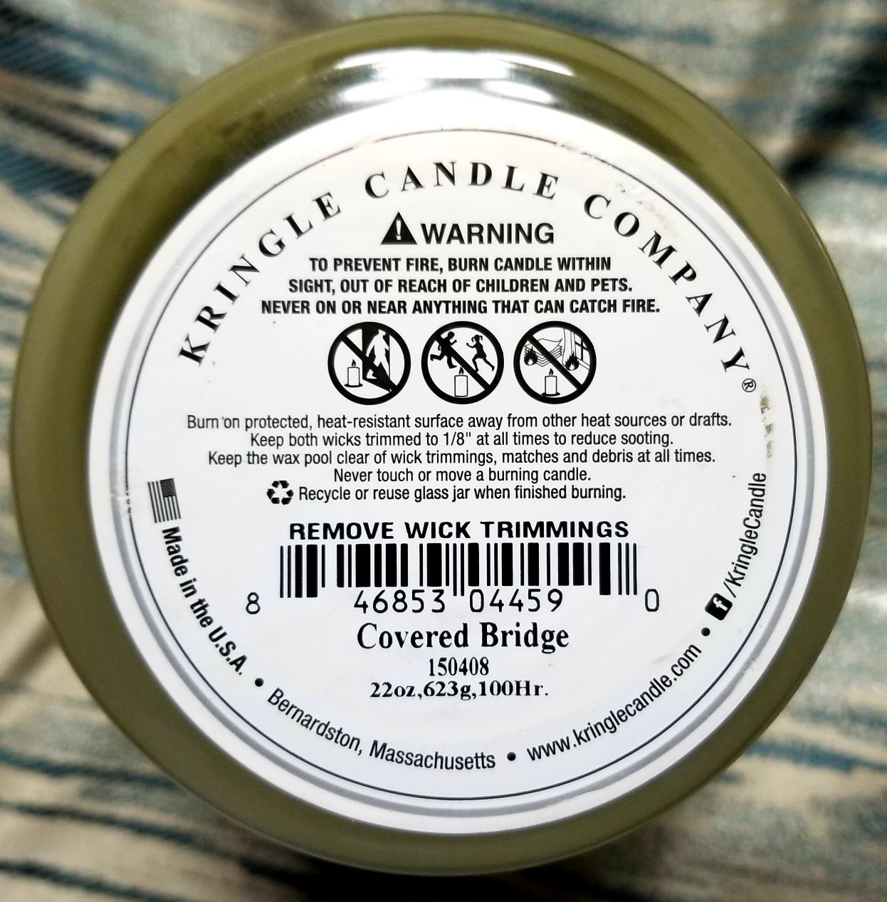 CANDLE: Autumn Kringle Covered Bridge 2014 - Kringle Candle (Camping Candles) action figure collectible [Barcode 846853044590] - Main Image 2